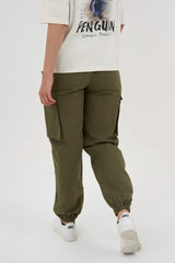 Street Grid Cargo Joggers - Green