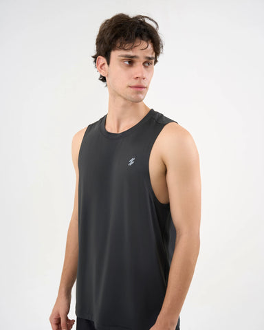 DCYPHR Men's AUSM5X™ Mesh Tank Top-Dark Night