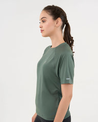Women's AUSM5X™ Raglan Tee - Deep Emerald