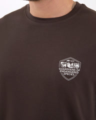 DISCOVERY Men's Jaguar Graphic Tee - Truffle