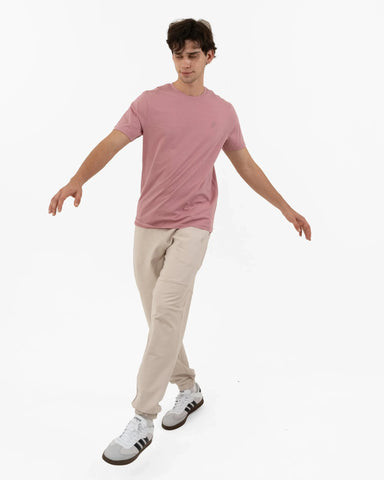 DCYPHR Men's Core Lite Crewneck Tee -Dusk Pink