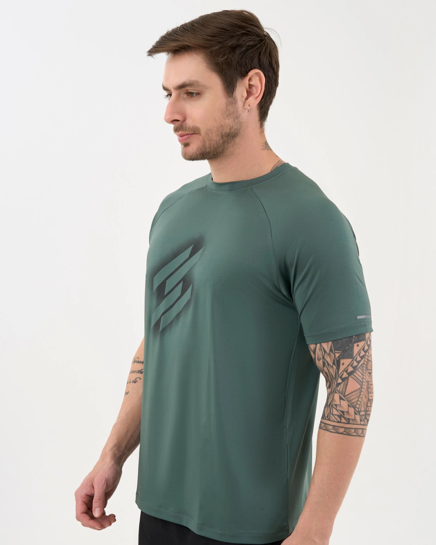 DCYPHR Men's AUSM5X™ Crewneck Tee-Deep Emerald
