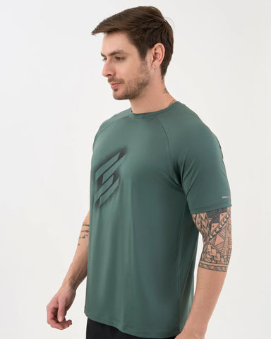 DCYPHR Men's AUSM5X™ Crewneck Tee-Deep Emerald