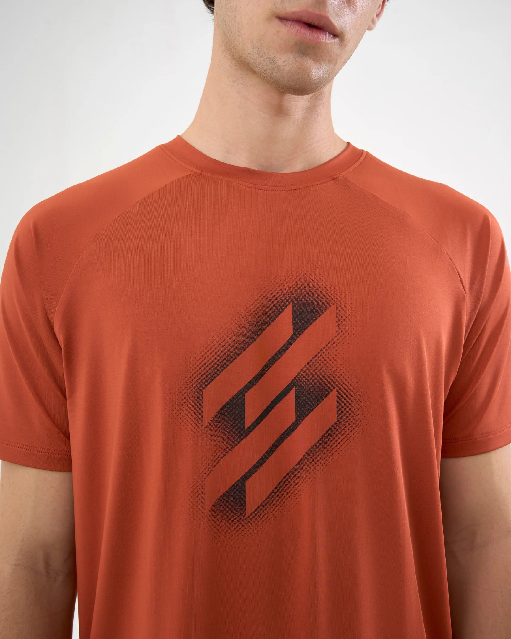 DCYPHR Men's AUSM5X™ Crewneck Tee-Burnt Orange