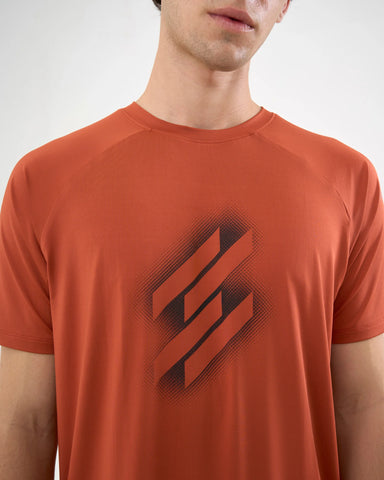 DCYPHR Men's AUSM5X™ Crewneck Tee-Burnt Orange