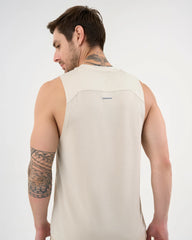 DCYPHR Men's AUSM5X™ Mesh Tank Top - Ivory Mist