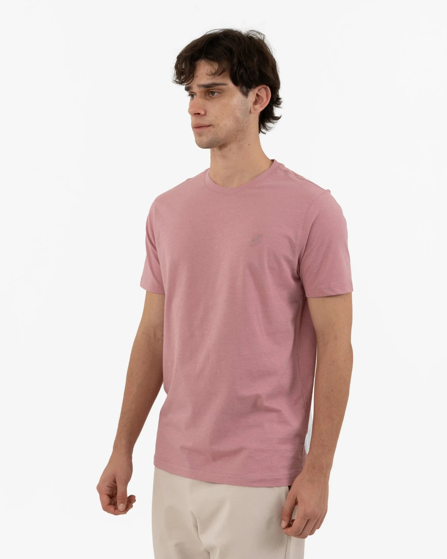 DCYPHR Men's Core Lite Crewneck Tee -Dusk Pink