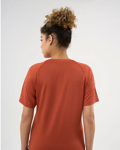 DCYPHR Women's AUSM5X™ Mesh Tee-Burnt Orange