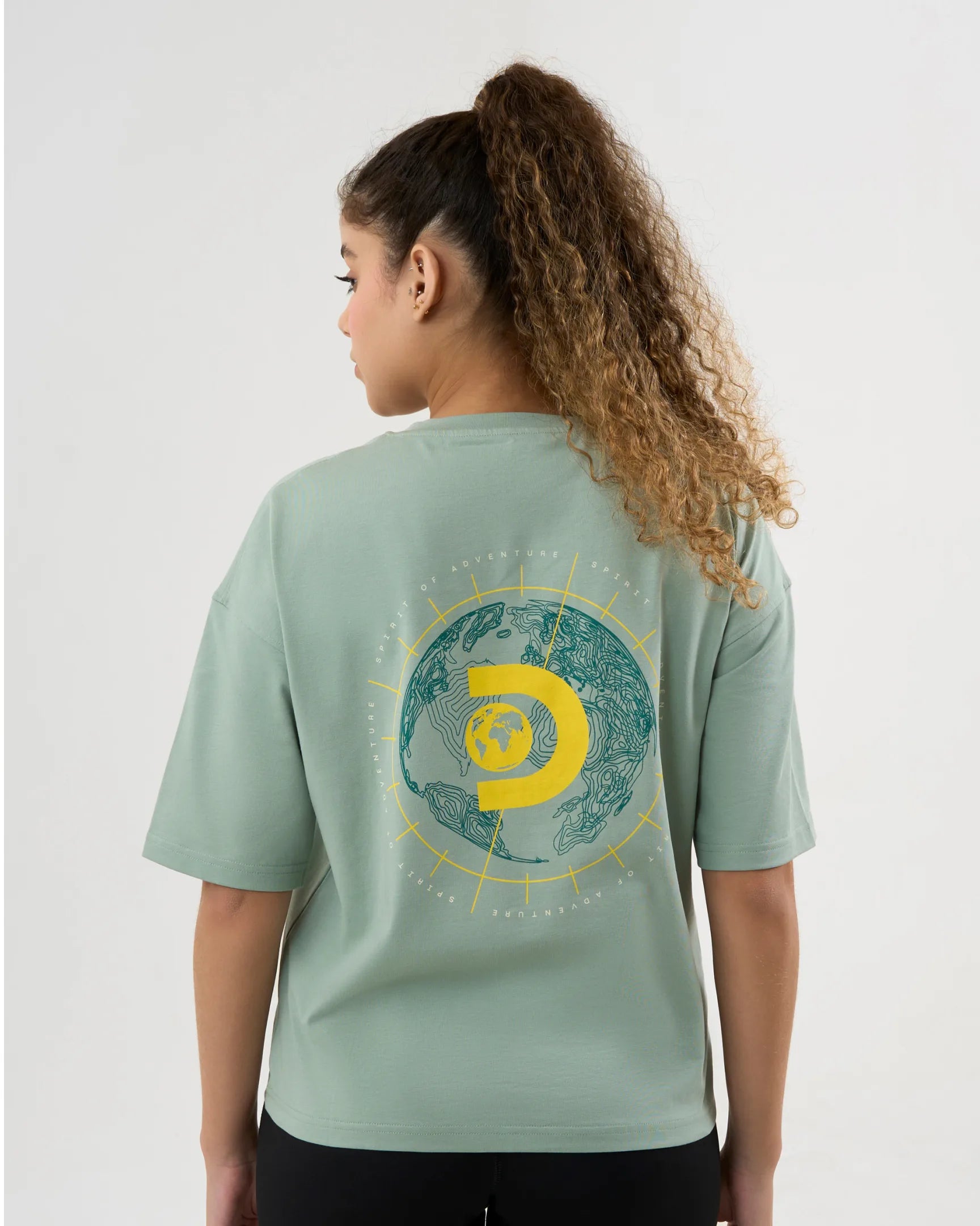 DCYPHR DISCOVERY Women's Spirit of Adventure Graphic Tee-Ice Green